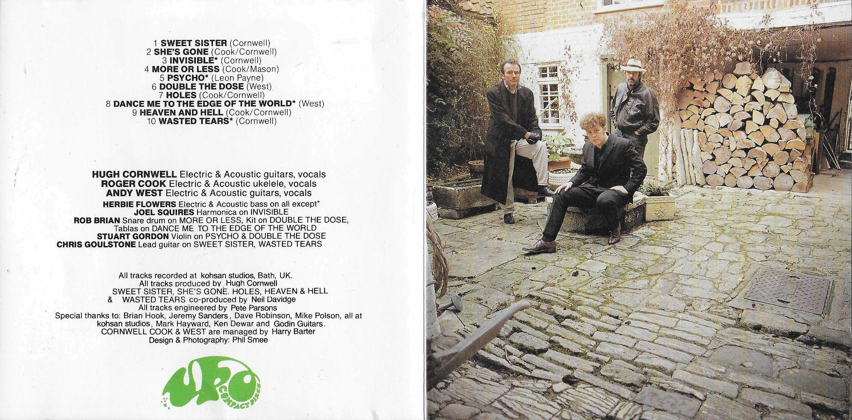 Middle of cover of UFO 9 CD